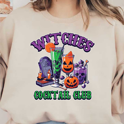 ¡Únete al Witches Cocktail Club para disfrutar de una espeluznante combinación de bebidas vibrantes, decoración de Halloween y diversión festiva!