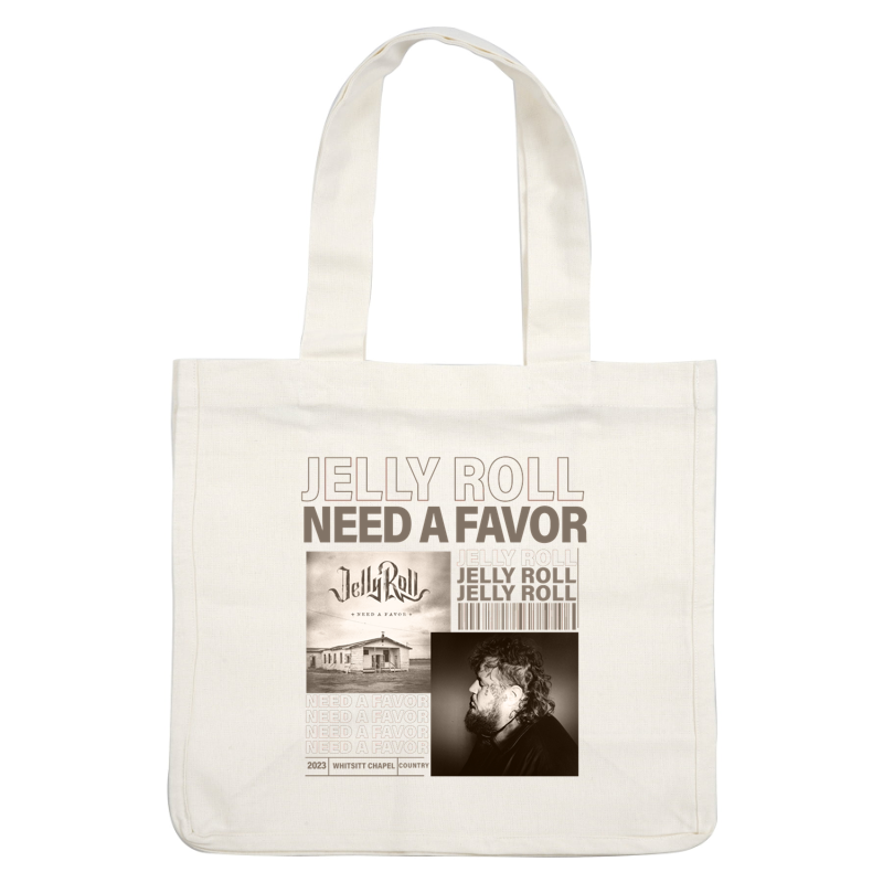 Introducing Jelly Roll's album "Need a Favor," featuring striking cover art of a rustic house and the artist's bold portrait.DTF Transfersdtf regular iron