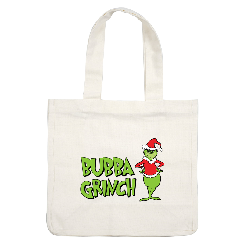 Celebrate the holidays with the Bubba Grinch, a playful twist on a classic character, dressed in festive red and white!DTF Transfersdtf regular irondtf regular iron