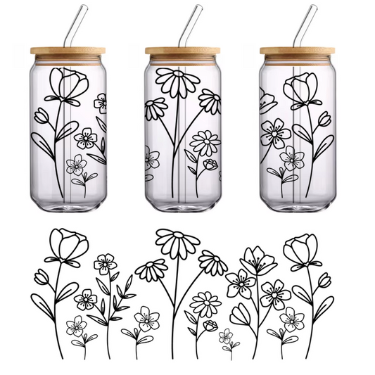 Una silueta minimalista de un micrófono, perfecta para representar música, podcasts o temas relacionados con el audio. Transferencias UV