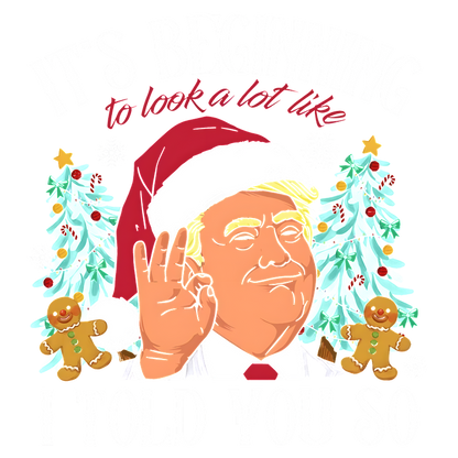 Celebrate the holiday spirit with this playful Christmas-themed graphic featuring a festive character, trees, and cheerful decor.DTF Transfers heat press transfers dtf transfers