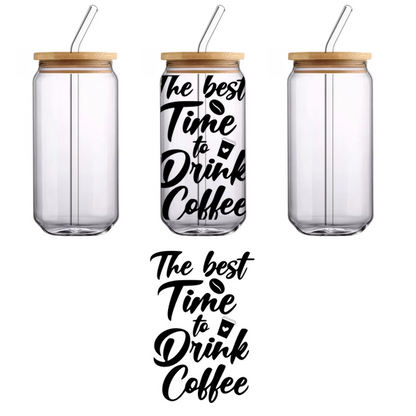 A stylish, minimalistic illustration of a vintage bicycle, showcasing its classic features and elegant design.UV Transfersdtf regular iron