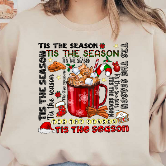 Celebrate the season with a festive hot chocolate topped with whipped cream and marshmallows, alongside cookies and cinnamon sticks!DTF Transfers dtf transfers dtf transfers