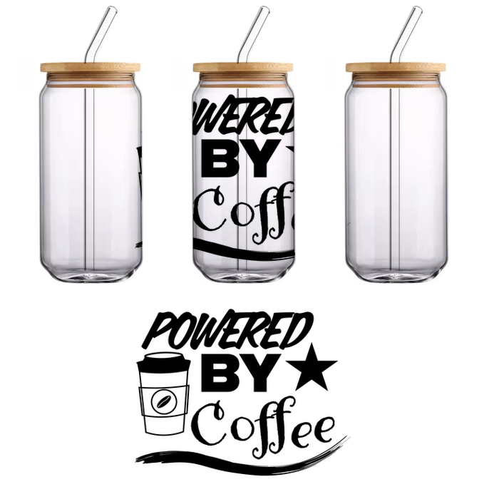 Una ilustración minimalista en blanco y negro de una planta de interior en una maceta moderna, que añade un toque de naturaleza al interior. Transferencias UV