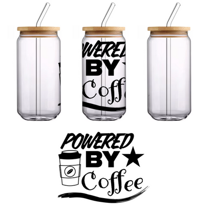 Una ilustración minimalista en blanco y negro de una planta de interior en una maceta moderna, que añade un toque de naturaleza al interior. Transferencias UV