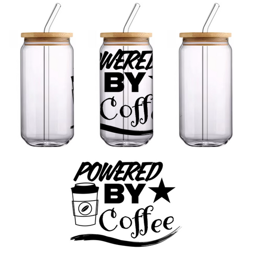 Una ilustración minimalista en blanco y negro de una planta de interior en una maceta moderna, que añade un toque de naturaleza al interior. Transferencias UV