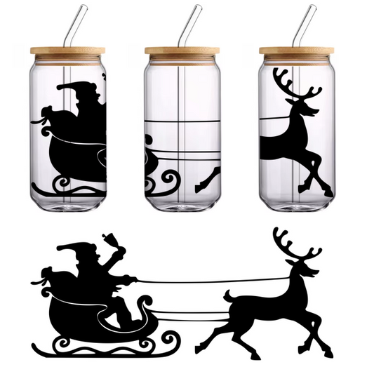 A simple, elegant silhouette of a bicycle, perfect for representing cycling and outdoor adventures.UV Transfers dtf prints