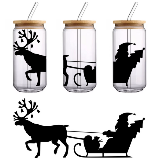 A sleek, minimalist black silhouette of a camera, perfect for photography enthusiasts or as a design element.UV Transfers dtf prints