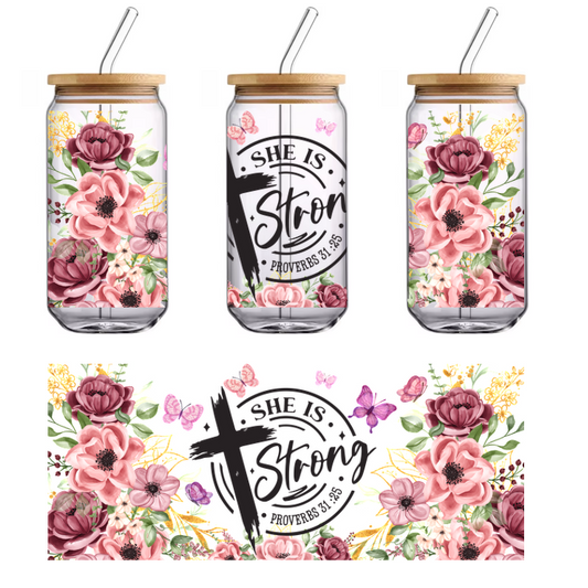 A yellow and black flower print cross pillow.UV Transfers